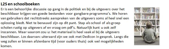 L2S en Schoolboeken